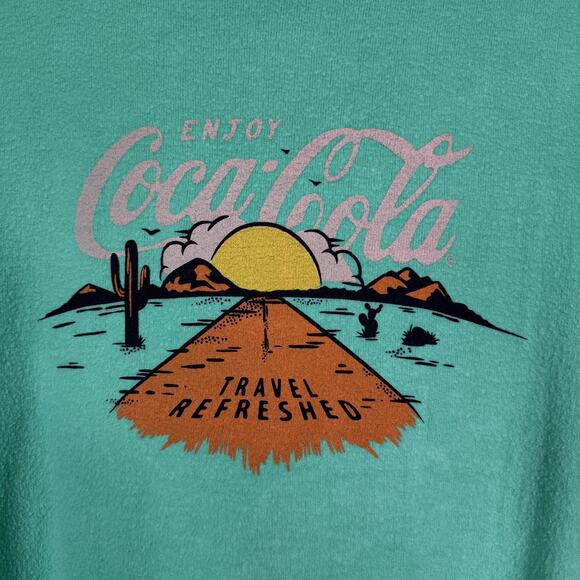 Wildfox Coca Cola Sweater Womens Medium Travel Refreshed Baggy Beach Jumper NEW - Picture 5 of 9